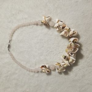 Gorgeous Lee Sands LS Shell and Gemstone Necklace